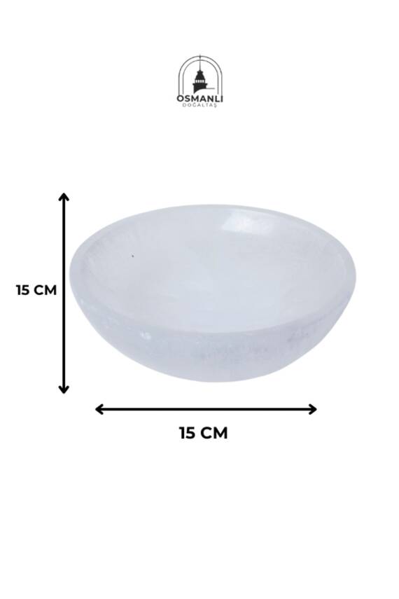 Sertifikalı Selenit Yuvarlak Tabak no.5 - 5