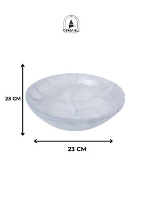 Sertifikalı Selenit Yuvarlak Tabak no.6 - 6