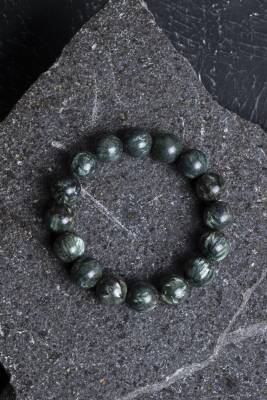 Sertifikalı Serpantin Doğal Taş Bileklik - Osmanlı Doğal Taş