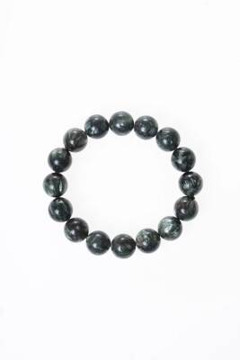 Sertifikalı Serpantin Doğal Taş Bileklik - 6