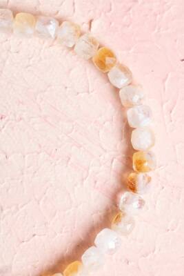 Sertifikalı Sitrin Doğal Taş Bileklik (SK:250) - 5