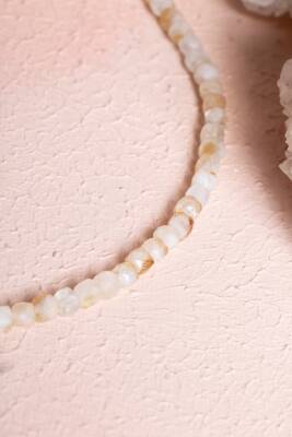 Sertifikalı Sitrin Doğal Taş Kolye (SK:243) - 5