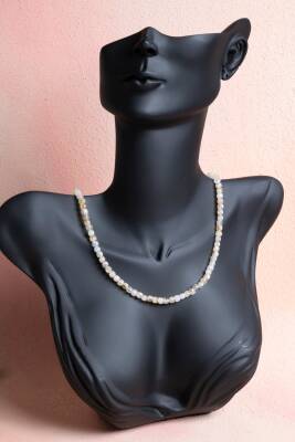 Sertifikalı Sitrin Doğal Taş Kolye (SK:243) - 3