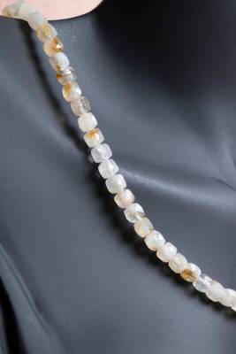 Sertifikalı Sitrin Doğal Taş Kolye (SK:243) - 5