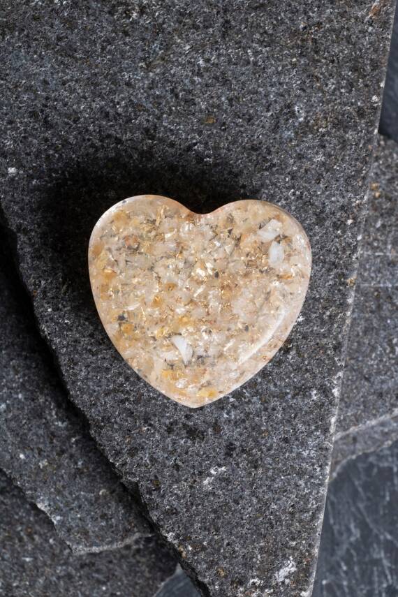 Sertifikalı Sitrin Kalp - 1