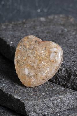 Sertifikalı Sitrin Kalp - 3