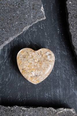 Sertifikalı Sitrin Kalp - 4