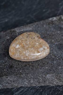 Sertifikalı Sitrin Kalp - 5