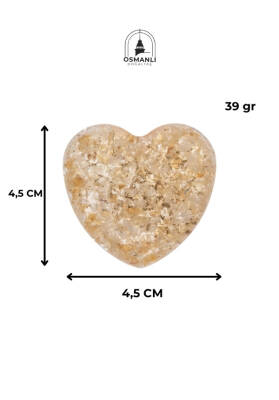 Sertifikalı Sitrin Kalp - 6