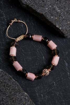 Sertifikalı Sitrin ve Apatit Doğaltaş Bileklik - 2