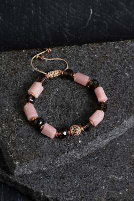 Sertifikalı Sitrin ve Apatit Doğaltaş Bileklik - 5