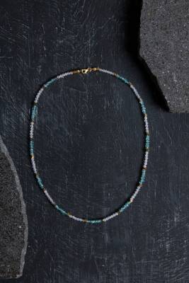 Sertifikalı Sitrin ve Prehnit Doğaltaş Bileklik - 2