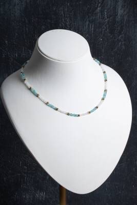 Sertifikalı Sitrin ve Prehnit Doğaltaş Bileklik - 3