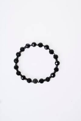 Sertifikalı Siyah Turmalin Zirkon Aparatlı Doğal Taş Bileklik (SK:401) - 5
