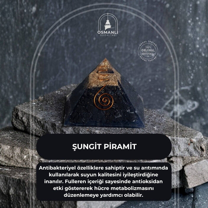 Sertifikalı Şungit Piramit - 2
