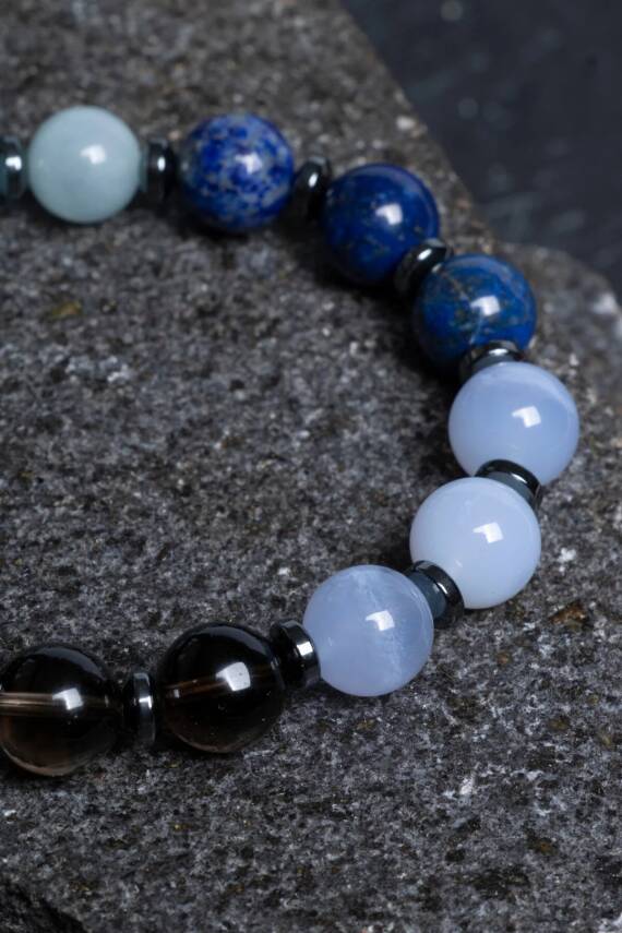 Sertifikalı Terazi Burcu Doğal Taş Bileklik - 3