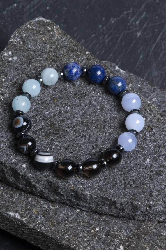 Sertifikalı Terazi Burcu Doğal Taş Bileklik - 4