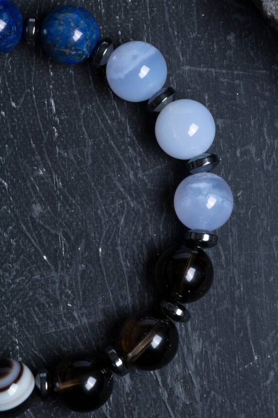 Sertifikalı Terazi Burcu Doğal Taş Bileklik - 5