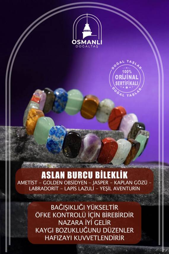 Sertifikalı Terazi Burcu Doğal Taş Bileklik - 7