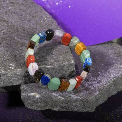 Sertifikalı Terazi Burcu Doğal Taş Bileklik - 9