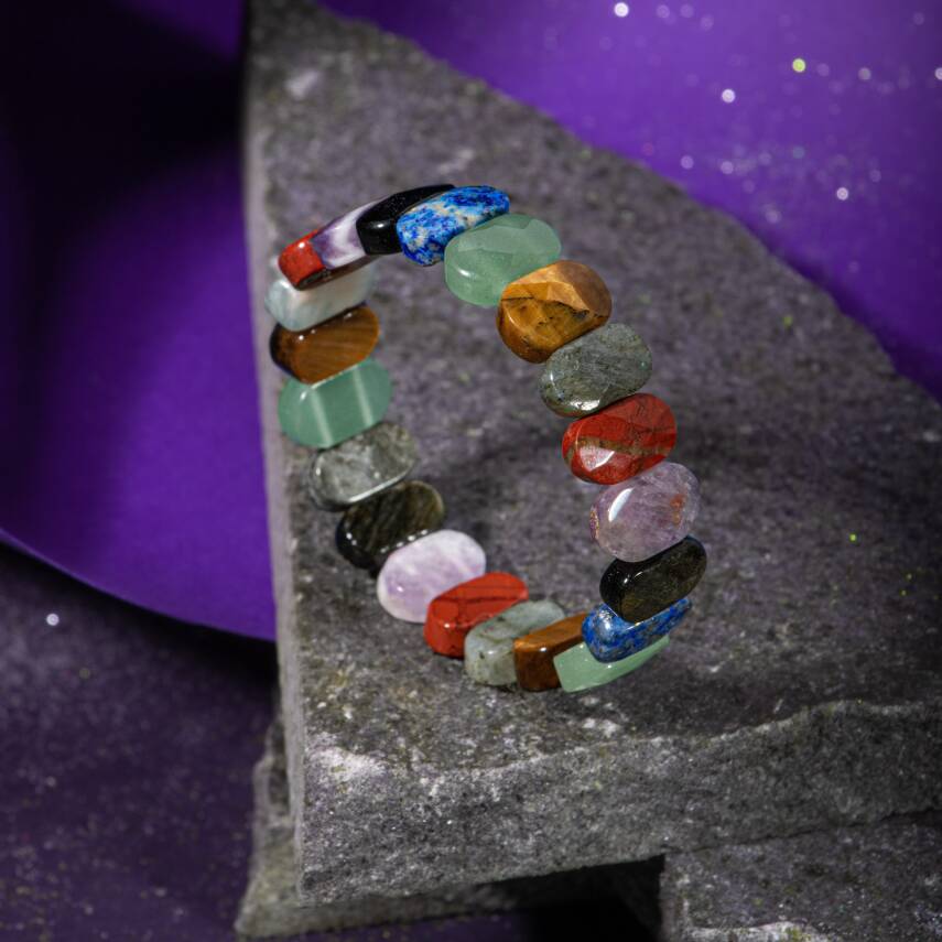 Sertifikalı Terazi Burcu Doğal Taş Bileklik - 10