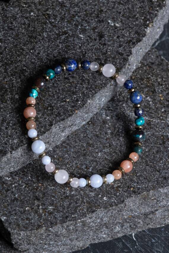 Sertifikalı Terazi Burcu Doğal Taş Bileklik (SK:257) - 4