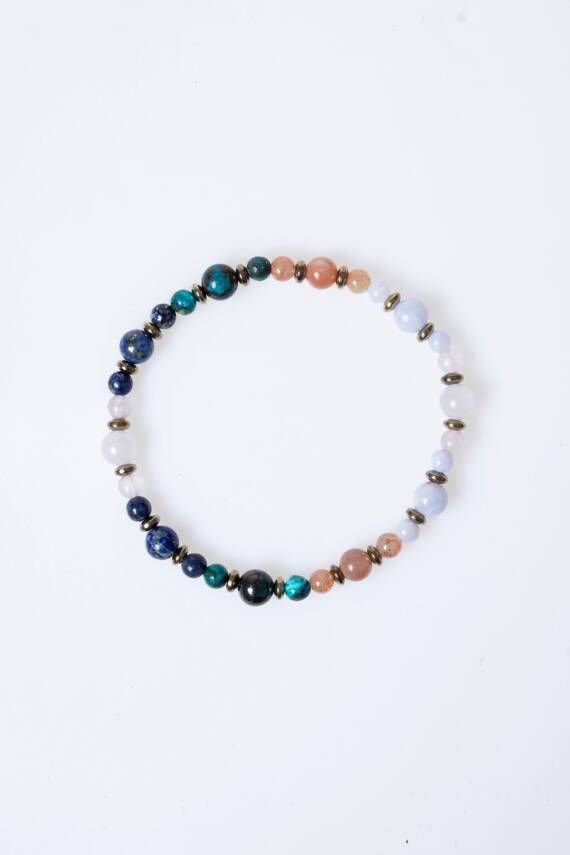 Sertifikalı Terazi Burcu Doğal Taş Bileklik (SK:257) - 6