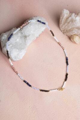 Sertifikalı Terazi Burcu Doğal Taş Kolye - 3