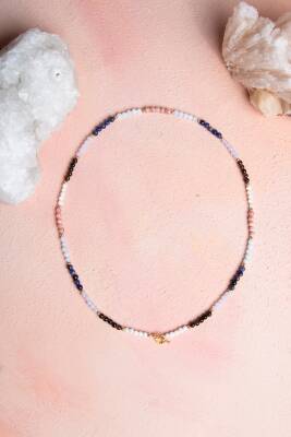 Sertifikalı Terazi Burcu Doğal Taş Kolye - 3