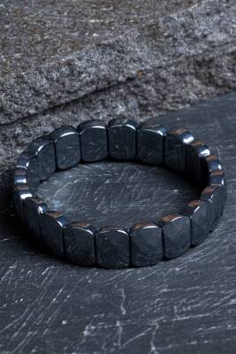 Sertifikalı Trehartz Geniş Kesim Doğal Taş Bileklik - 8