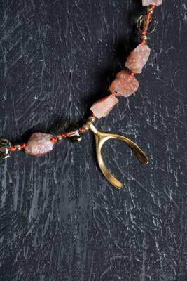 Sertifikalı Tsavorit Lal Altın Kaplama Gümüş Kapama Doğal Taş Kolye - 2