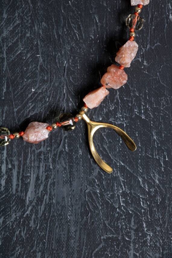 Sertifikalı Tsavorit Lal Altın Kaplama Gümüş Kapama Doğal Taş Kolye - 2