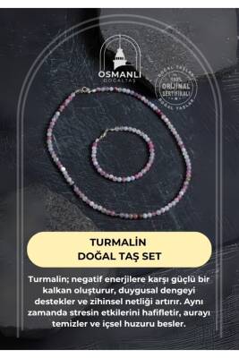 Sertifikalı Turmalin Doğal Taş Set - Osmanlı Doğaltaş