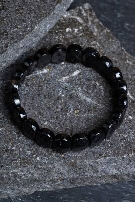 Sertifikalı Turmalin Geniş Kesim Doğal Taş Bileklik - 2