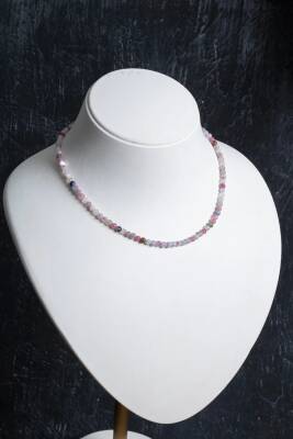 Sertifikalı Turmalin Gümüş Kapama Doğal Taş Kolye - Osmanlı Doğaltaş