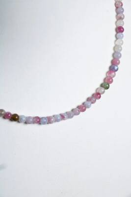 Sertifikalı Turmalin Gümüş Kapama Doğal Taş Kolye - 5