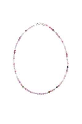 Sertifikalı Turmalin Gümüş Kapama Doğal Taş Kolye - 6