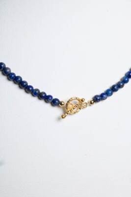 Sertifikalı Turmalin Gümüş Kapama Doğal Taş Kolye - 2