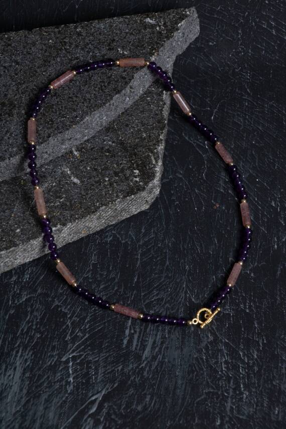 Sertifikalı Turmalin Gümüş Kapama Doğal Taş Kolye - 4