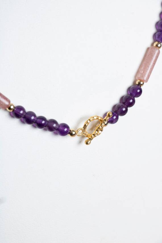 Sertifikalı Turmalin Gümüş Kapama Doğal Taş Kolye - 7