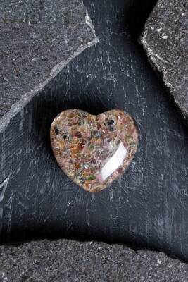 Sertifikalı Turmalin Kalp - Osmanlı Doğal Taş