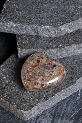 Sertifikalı Turmalin Kalp - 3