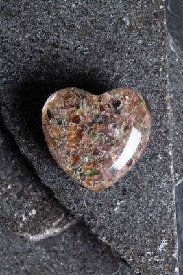 Sertifikalı Turmalin Kalp - 5