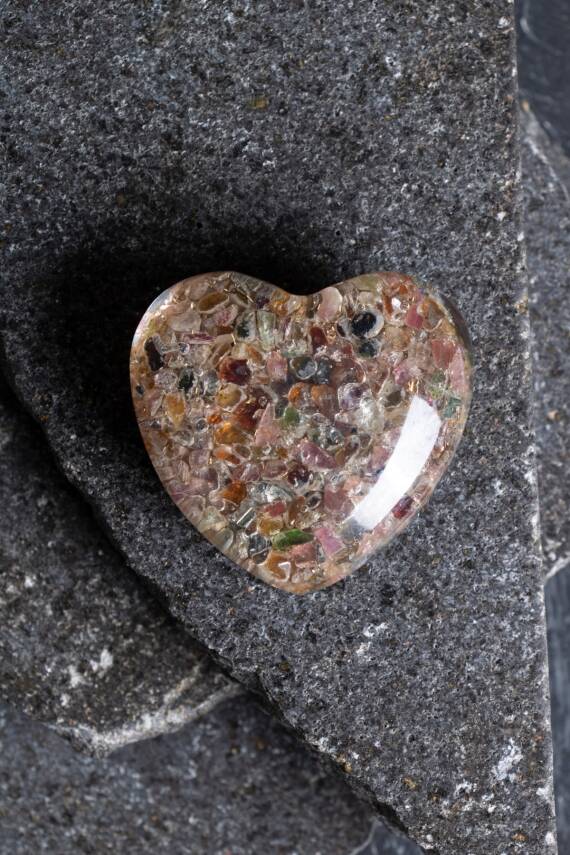 Sertifikalı Turmalin Kalp - 5