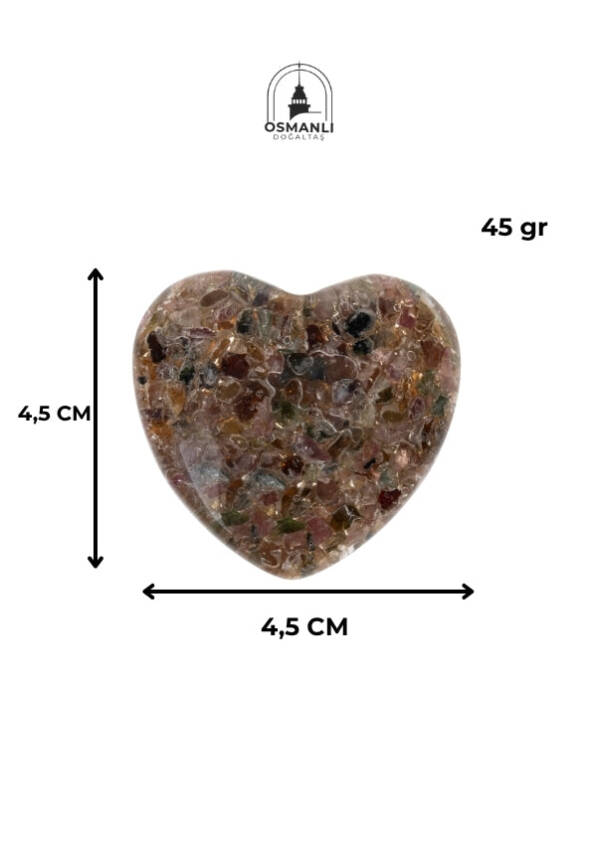 Sertifikalı Turmalin Kalp - 6