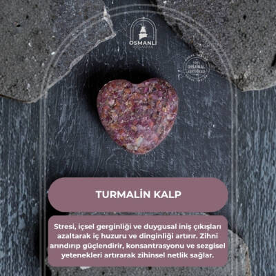 Sertifikalı Turmalin Kalp - 2