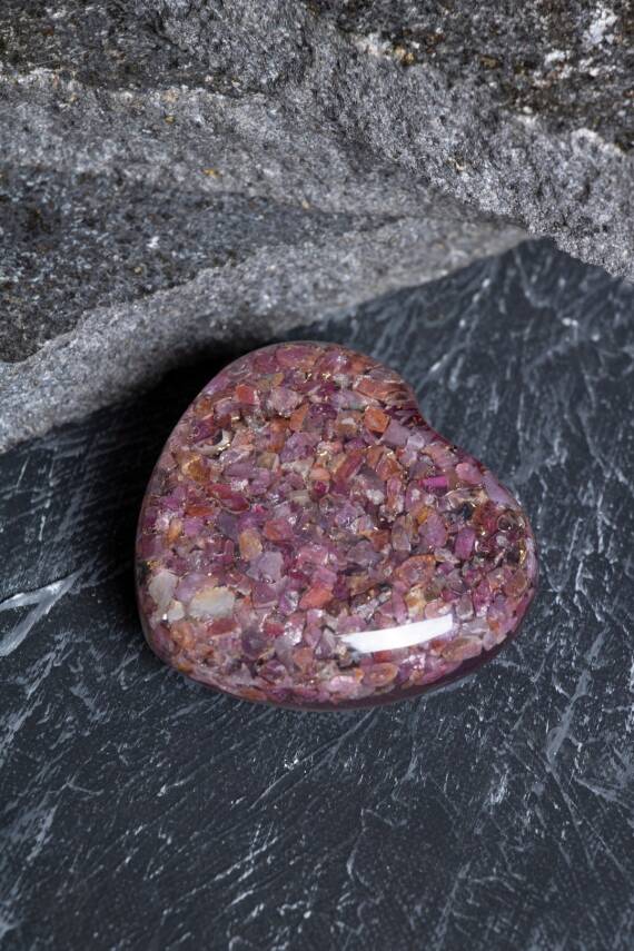 Sertifikalı Turmalin Kalp - 3