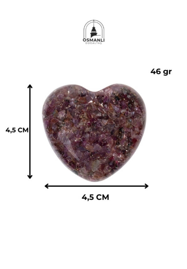Sertifikalı Turmalin Kalp - 6