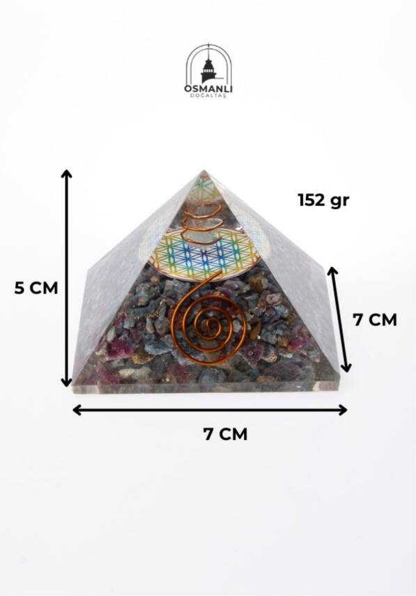 Sertifikalı Turmalin Piramit - 6