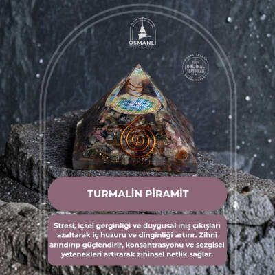 Sertifikalı Turmalin Piramit - 2